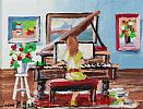 PIANO PRACTICE by Lorna Millar at Ross's Online Art Auctions