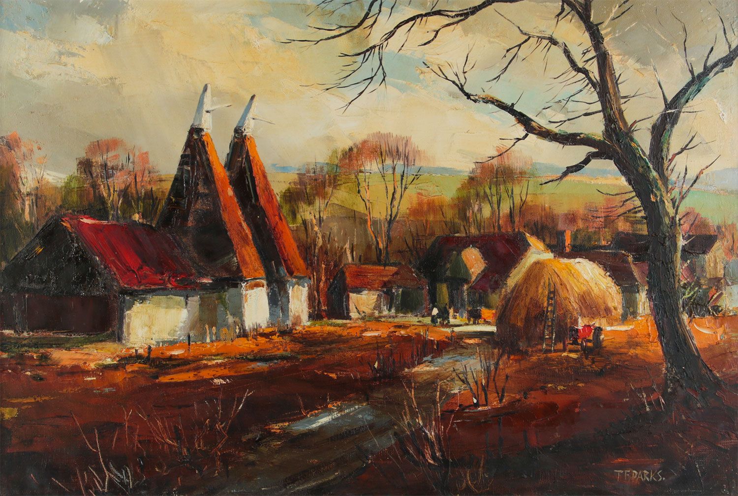 OAST HOUSES by T.F. Parks at Ross's Online Art Auctions