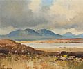 RAIN CLOUDS OVER GLEN LOUGH by Maurice Canning Wilks ARHA RUA at Ross's Online Art Auctions