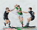 IRELAND VERSUS THE ALL BLACKS by J.P. Neeson at Ross's Online Art Auctions
