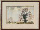 TREE IN A LANDSCAPE by Moyra Middleton at Ross's Online Art Auctions