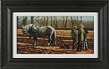 A CHAT IN THE PLOUGHED FIELD by Keith Glasgow at Ross's Online Art Auctions