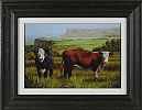 CATTLE GRAZING ON THE ANTRIM COAST by Keith Glasgow at Ross's Online Art Auctions