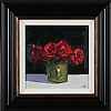 RED ROSES IN A GREEN VASE by Vivek Mandalia at Ross's Online Art Auctions