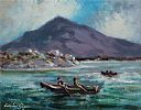 WEST OF IRELAND FISHERFOLK by William Cunningham at Ross's Online Art Auctions