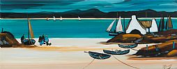 THE BAY OF BOATS by J.P. Rooney at Ross's Online Art Auctions