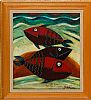 THREE FISH, THE BOTTOM FEEDERS by Graham Knuttel at Ross's Online Art Auctions