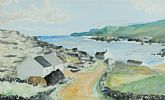 COTTAGES ON THE COAST by B.S. Bultitude at Ross's Online Art Auctions
