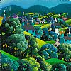 HOUSE ON THE HILLSIDE by George Callaghan at Ross's Online Art Auctions