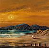 SUNSET OVER NEWCASTLE by William Cunningham at Ross's Online Art Auctions