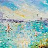 COLOURFUL SEA by Evelina Vine at Ross's Online Art Auctions