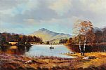FISHING ON THE LOUGH by William Yeaman at Ross's Online Art Auctions