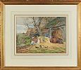 THE FARMYARD by Charles James Adams at Ross's Online Art Auctions