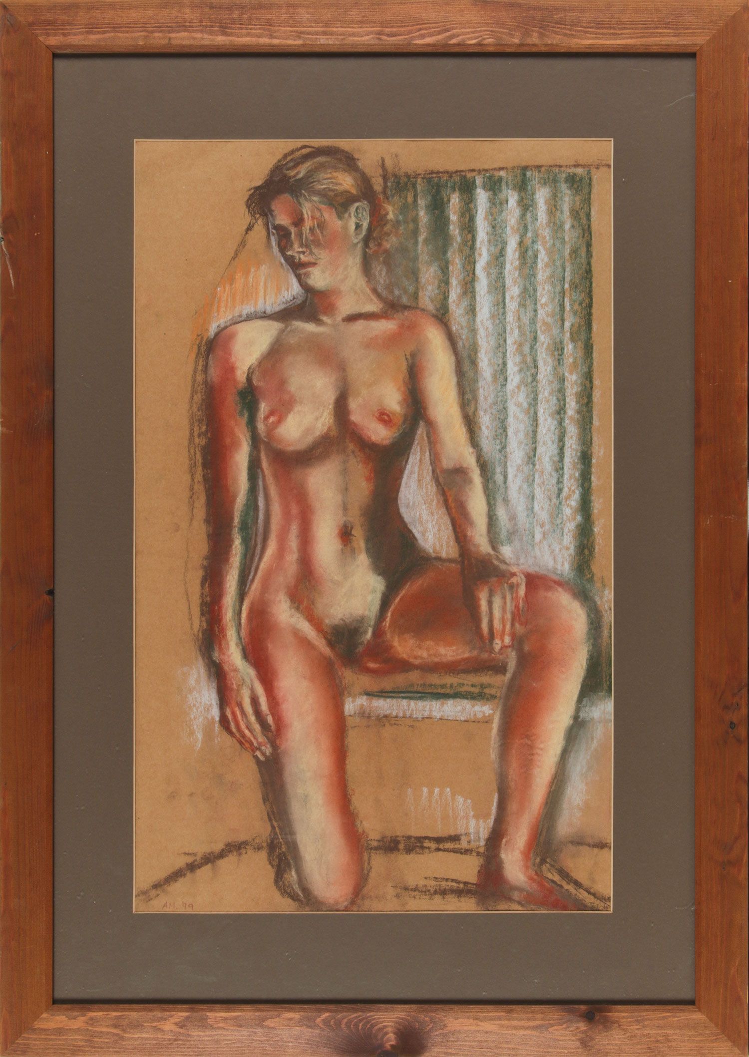FEMALE NUDE MODEL by Irish School at Ross's Online Art Auctions