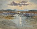 SUNSET OVER THE GALTEE MOUNTAINS, TIPPERARY by William Percy French at Ross's Online Art Auctions