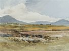MWEELIN MOUNTAIN FROM DOOGORT, ACHILL ISLAND by Sandra Maze UWS at Ross's Online Art Auctions