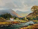 COTTAGE BY THE RIVER by William Yeaman at Ross's Online Art Auctions