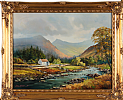 COTTAGE BY THE RIVER by William Yeaman at Ross's Online Art Auctions