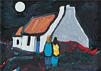 RETURNING TO OUR HOMESTEAD UNDER THE MOONLIGHT by Eileen Gallagher at Ross's Online Art Auctions