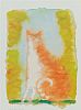 SEATED GINGER CAT by Neil Shawcross RHA RUA at Ross's Online Art Auctions