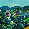 SUMMER VILLAGE by George Callaghan at Ross's Online Art Auctions