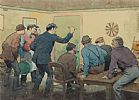 THE DARTS MATCH by William H. Conn at Ross's Online Art Auctions