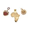THREE GOLD CHARMS at Ross's Online Art Auctions