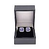 18CT WHITE GOLD TANZANITE & DIAMOND EARRINGS at Ross's Online Art Auctions