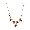 9CT ROSE GOLD GARNET NECKLACE at Ross's Online Art Auctions