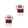 WHITE GOLD RUBY EARRINGS at Ross's Online Art Auctions