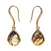 GOLD PLATED LABRADORITE EARRINGS at Ross's Online Art Auctions