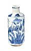 CHINESE BLUE & WHITE SNUFF BOTTLE at Ross's Online Art Auctions