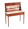 EDWARDIAN INLAID MAHOGANY GALLERY BACK WASHSTAND at Ross's Online Art Auctions