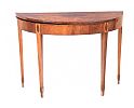 GEORGIAN INLAID MAHOGANY TURN OVER LEAF TEA TABLE at Ross's Online Art Auctions