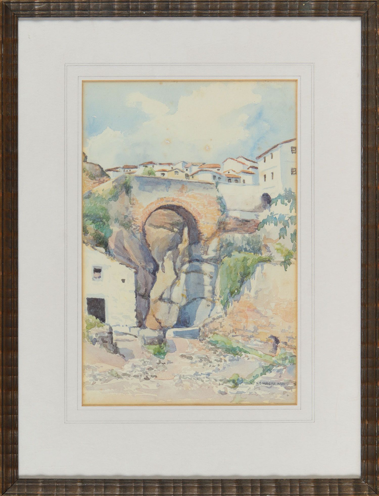 NARROW PASS, NORTHERN SPAIN by Ellen Brown Workman McCready at Ross's Online Art Auctions