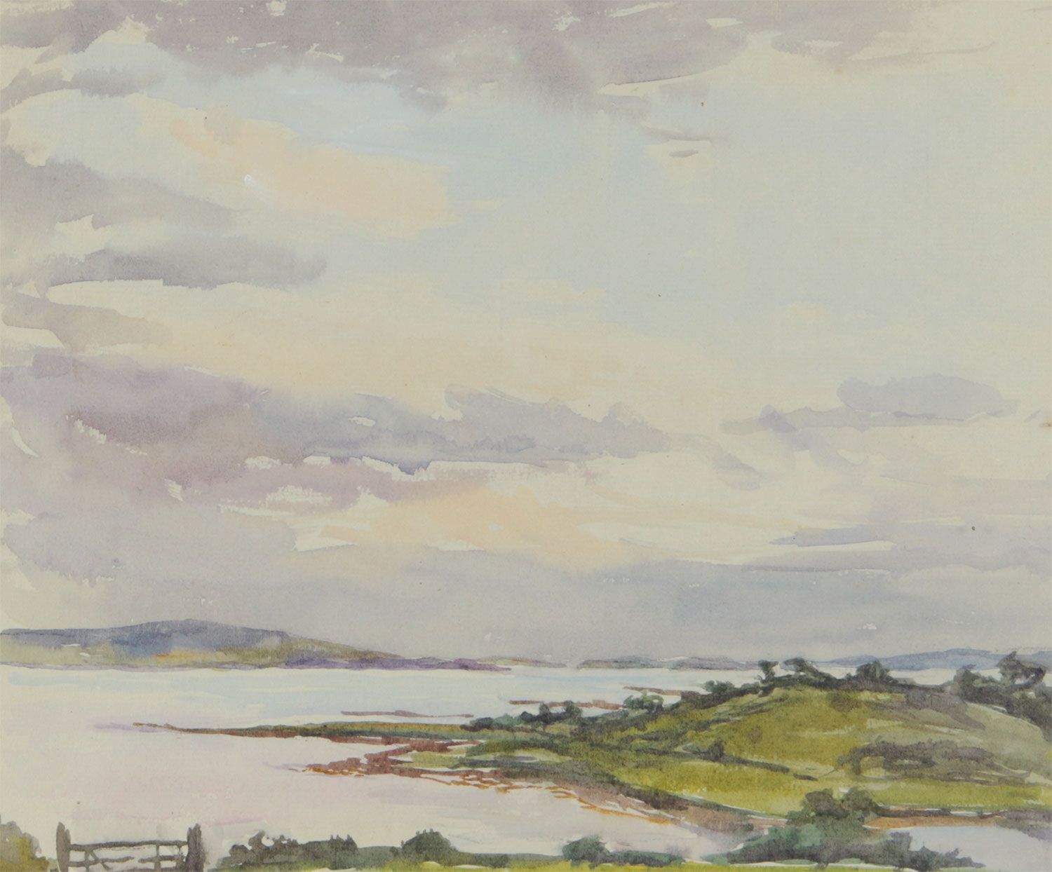 STRANGFORD NARROWS FROM BALLYMACARRON by Ellen Brown Workman McCready at Ross's Online Art Auctions