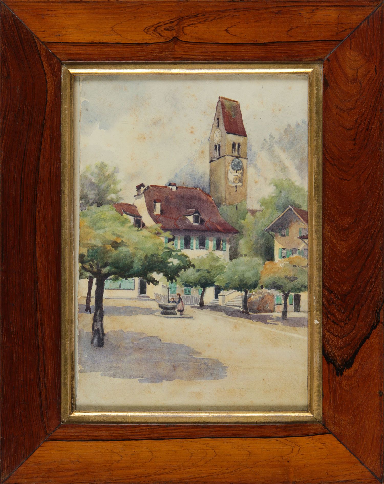 A SQUARE IN FRANCE by Ellen Brown Workman McCready at Ross's Online Art Auctions