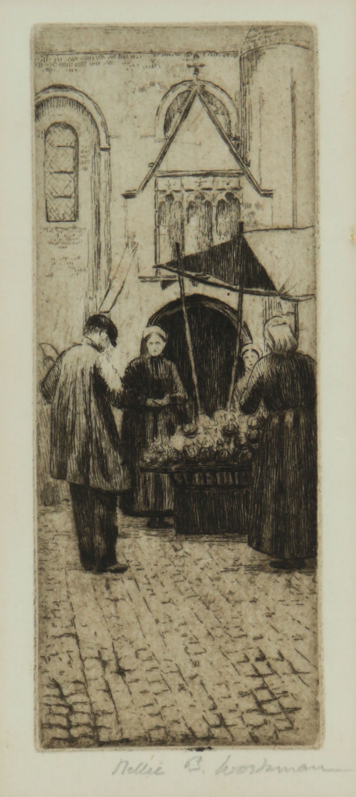 THE MARKET STALL by Ellen Brown Workman McCready at Ross's Online Art Auctions