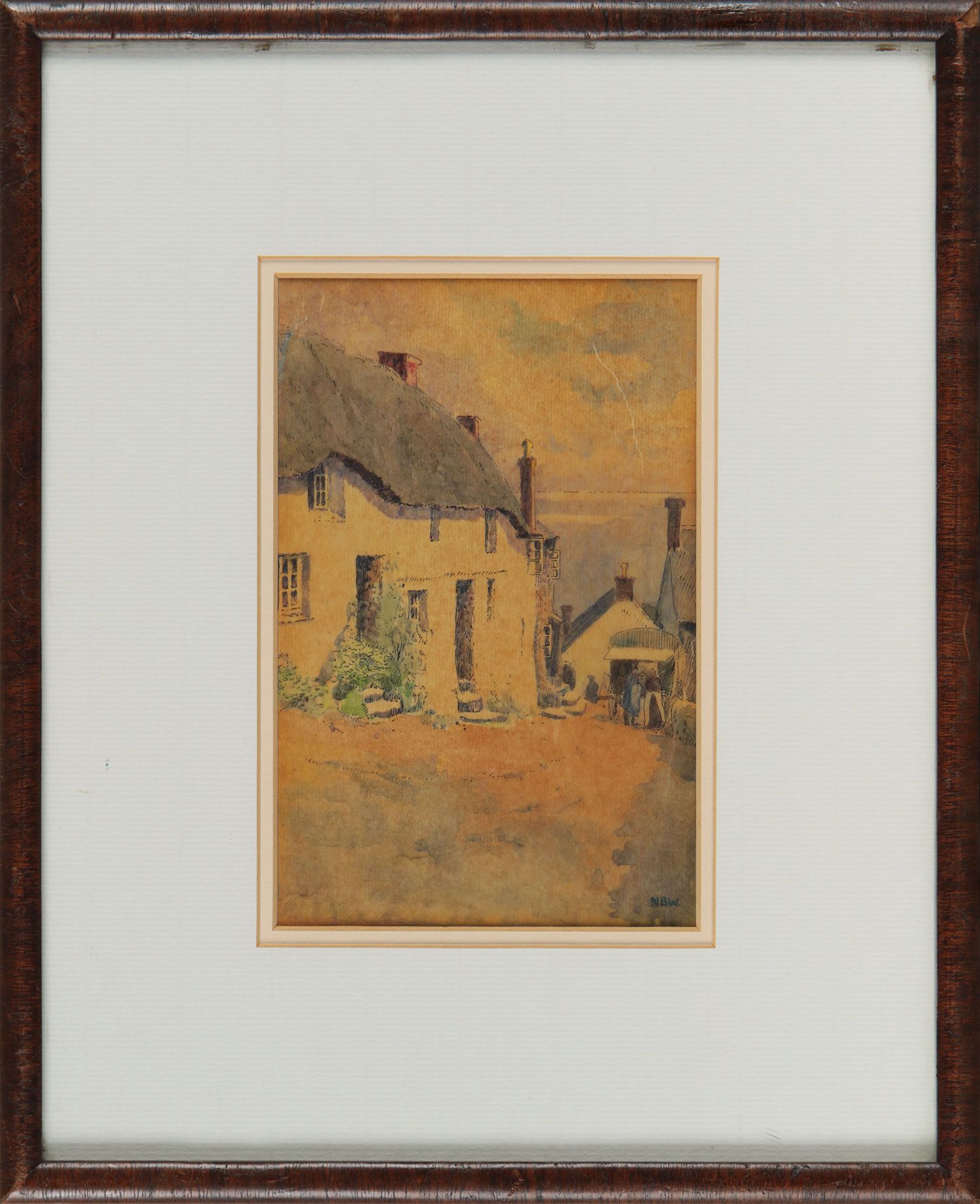 A THATCHED HOUSE by Ellen Brown Workman McCready at Ross's Online Art Auctions