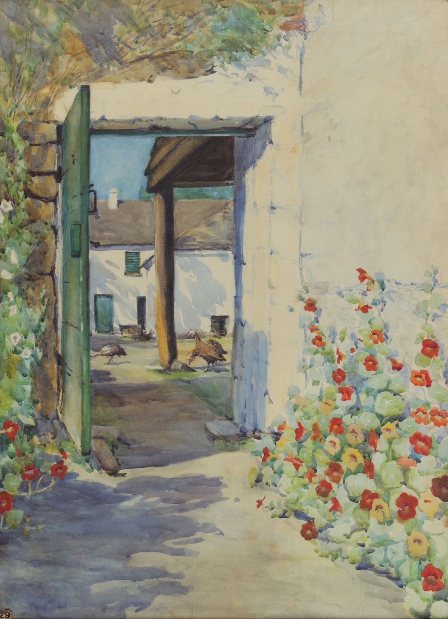 THE YARD DOOR, ARDVIEW by Ellen Brown Workman McCready at Ross's Online Art Auctions