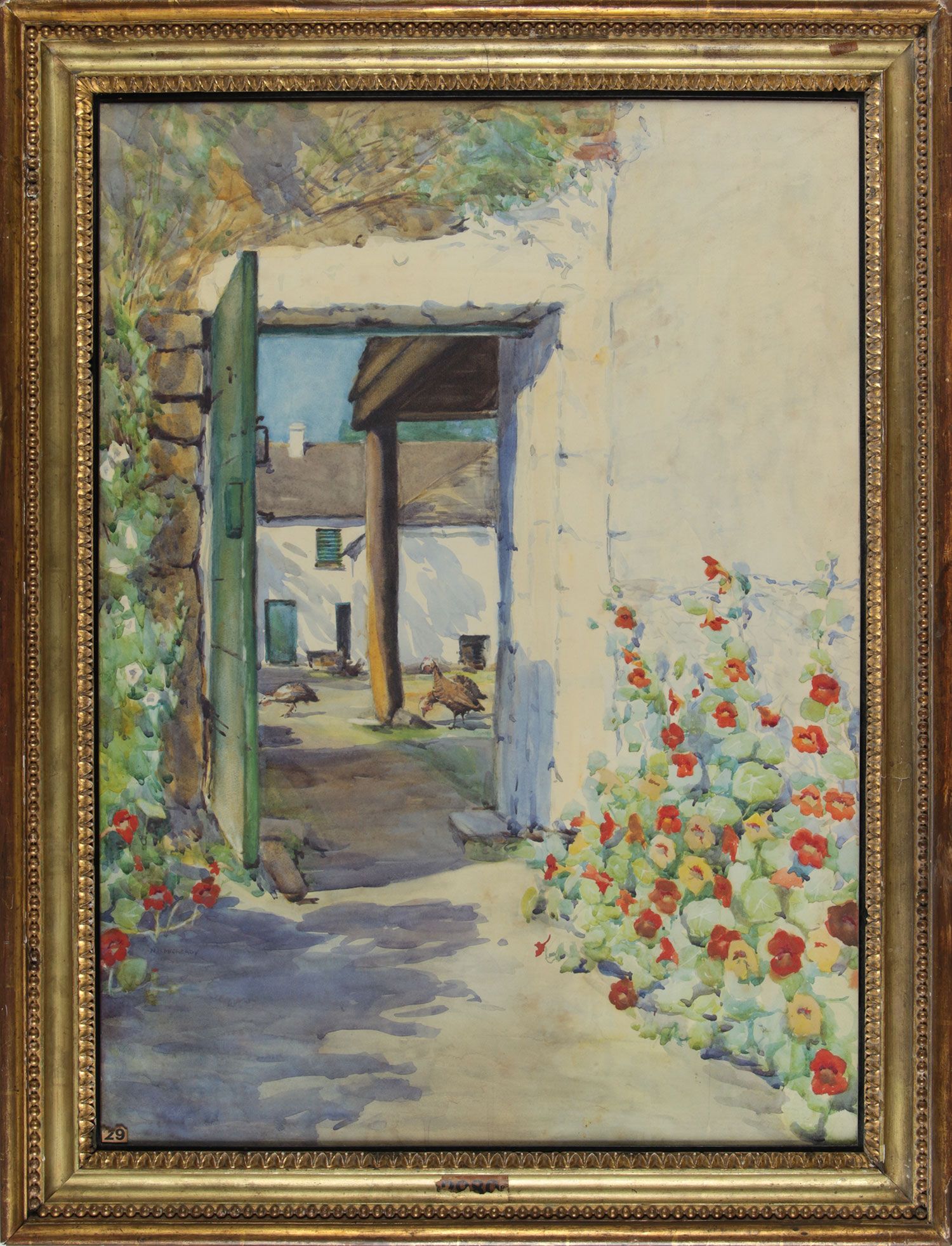 THE YARD DOOR, ARDVIEW by Ellen Brown Workman McCready at Ross's Online Art Auctions