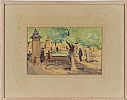 A SQUARE IN FRANCE by Ellen Brown Workman McCready at Ross's Online Art Auctions