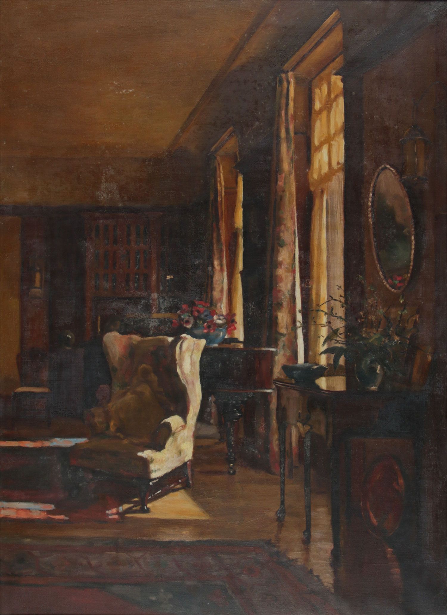 THE DRAWING ROOM, COLLEGE GARDENS BELFAST by Ellen Brown Workman McCready at Ross's Online Art Auctions