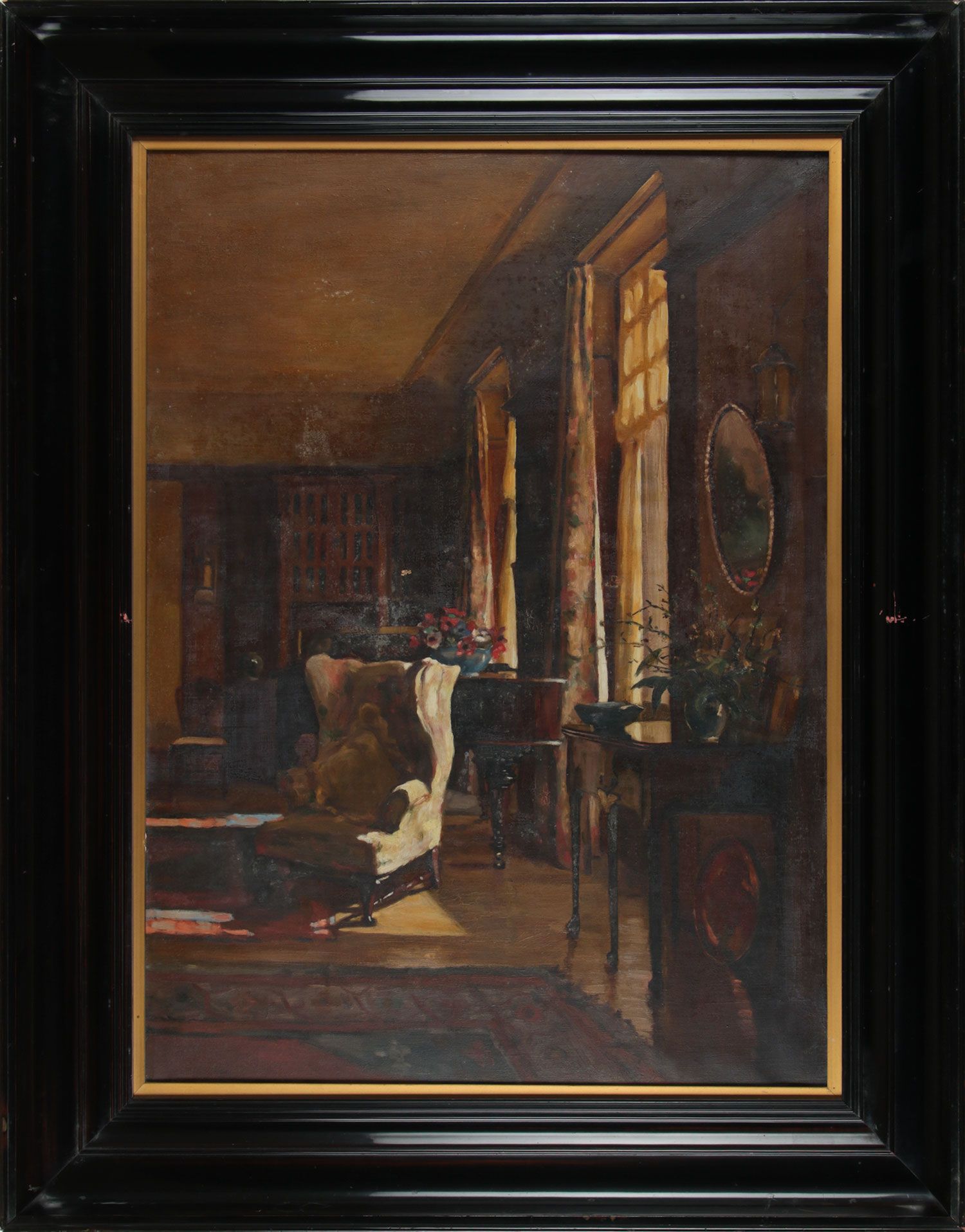 THE DRAWING ROOM, COLLEGE GARDENS BELFAST by Ellen Brown Workman McCready at Ross's Online Art Auctions