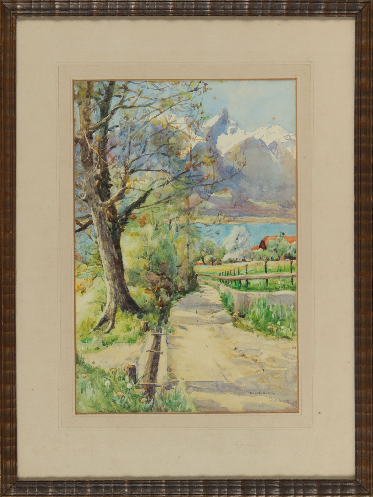 SPRING DAY IN THE ALPS by Ellen Brown Workman McCready at Ross's Online Art Auctions