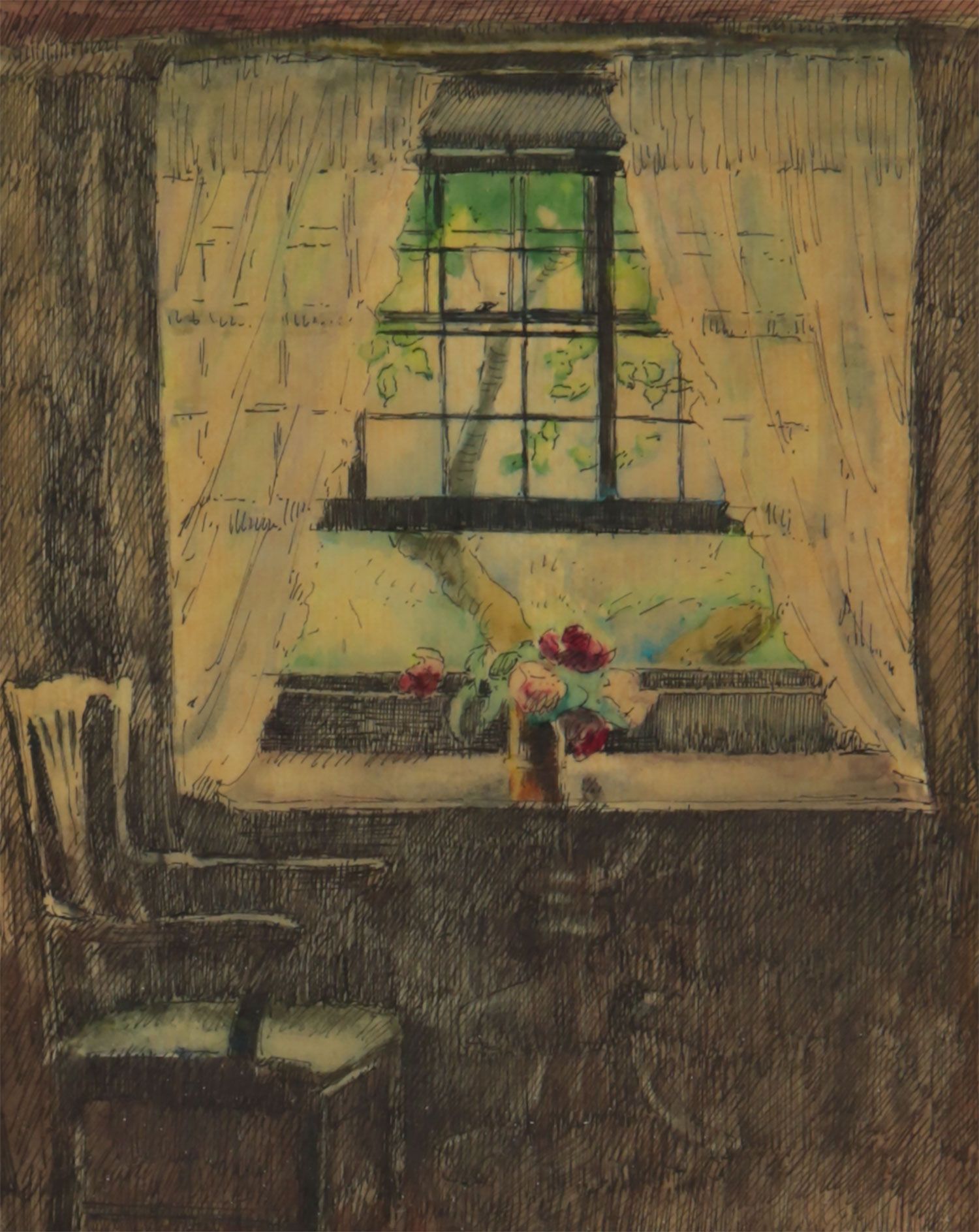 A GLASGOW INTERIOR by Ellen Brown Workman McCready at Ross's Online Art Auctions