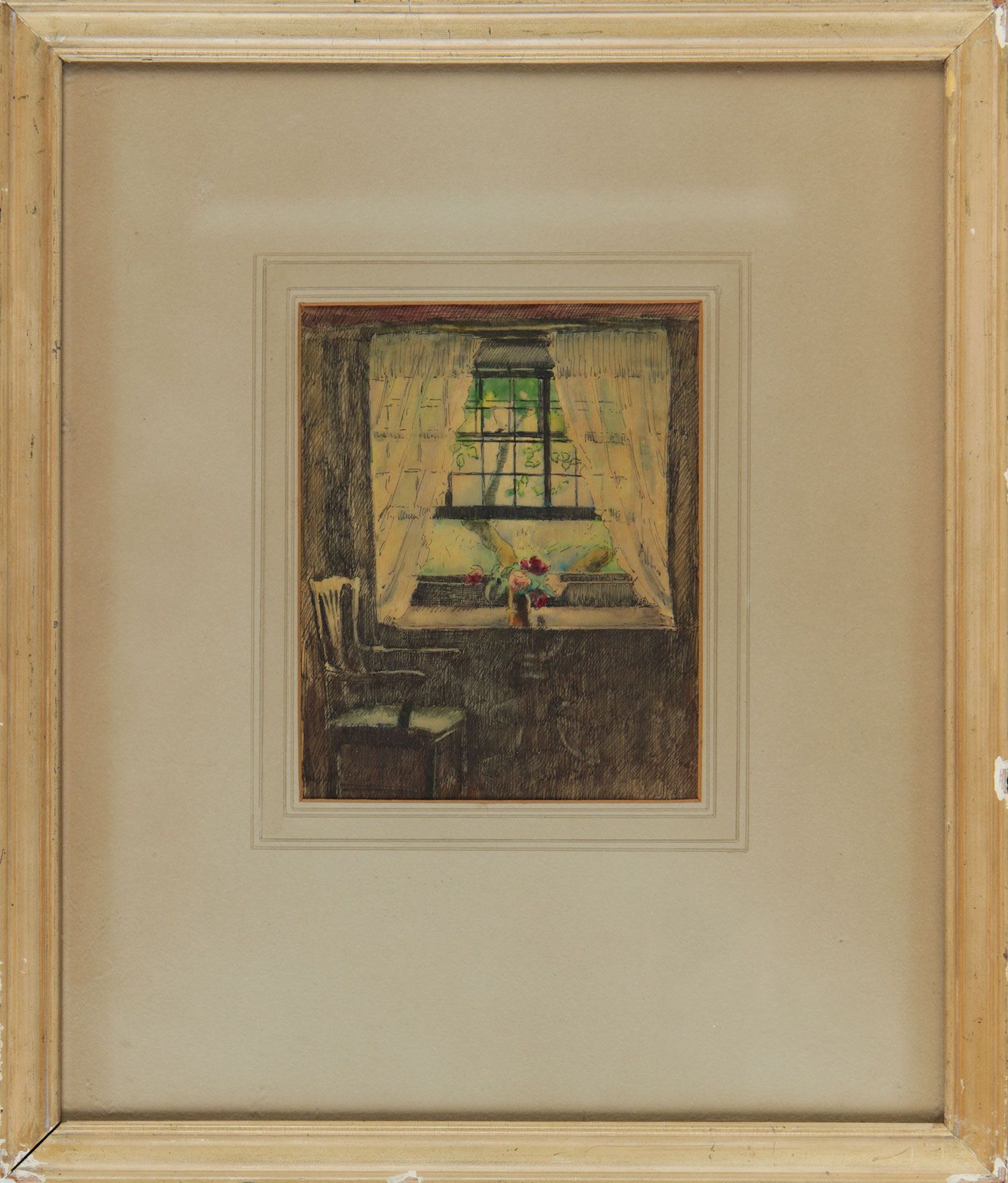 A GLASGOW INTERIOR by Ellen Brown Workman McCready at Ross's Online Art Auctions