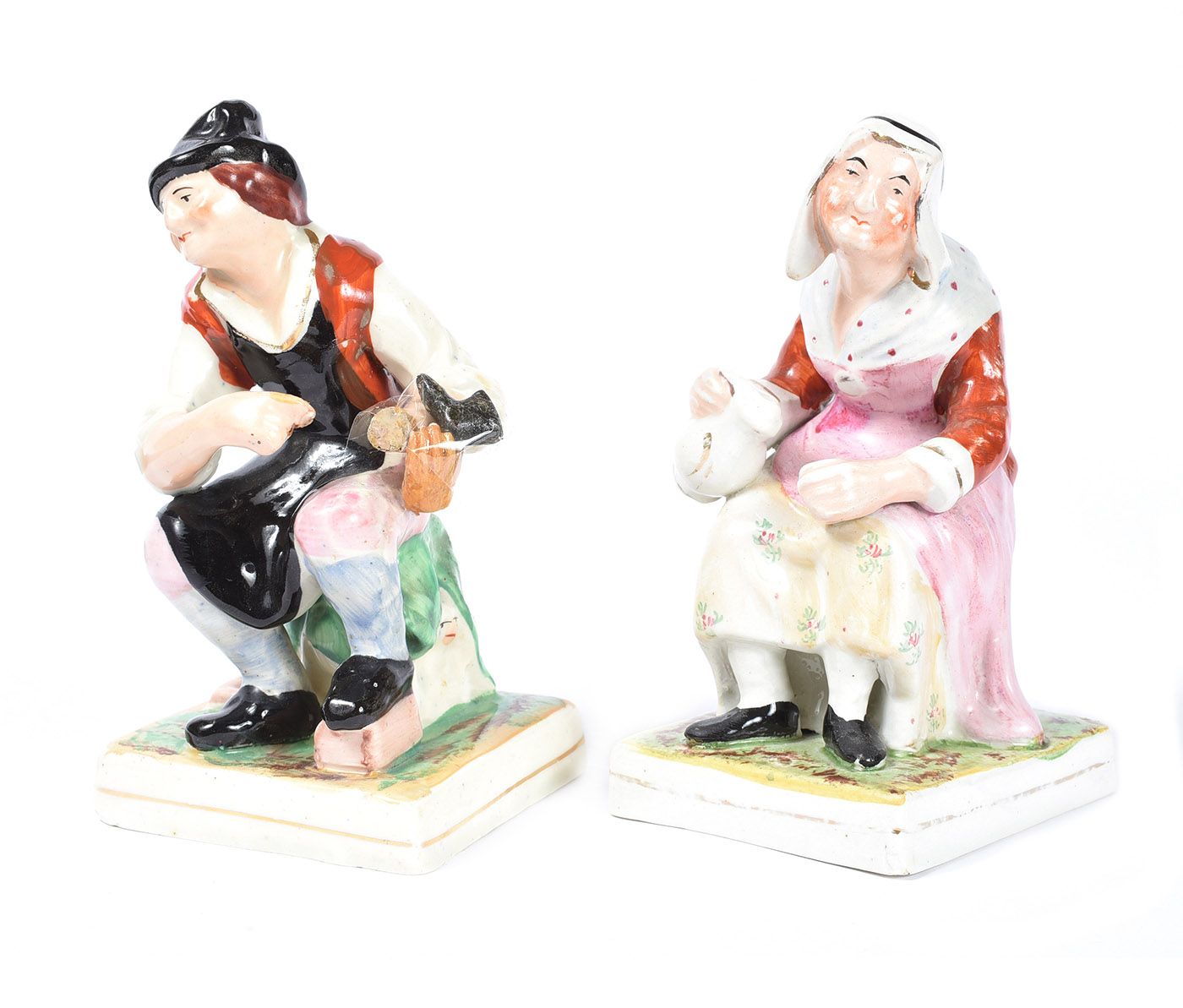 FIVE STAFFORDSHIRE FIGURES at Ross's Online Art Auctions