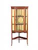 EDWARDIAN INLAID MAHOGANY SINGLE DOOR DISPLAY CABINET at Ross's Online Art Auctions