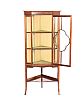 EDWARDIAN INLAID MAHOGANY SINGLE DOOR DISPLAY CABINET at Ross's Online Art Auctions
